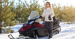 Катание на снегоходах